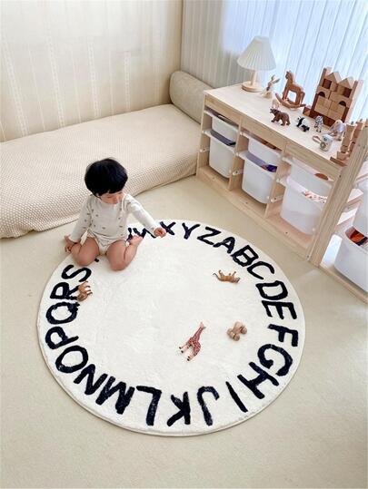 Letter Graphic Rug