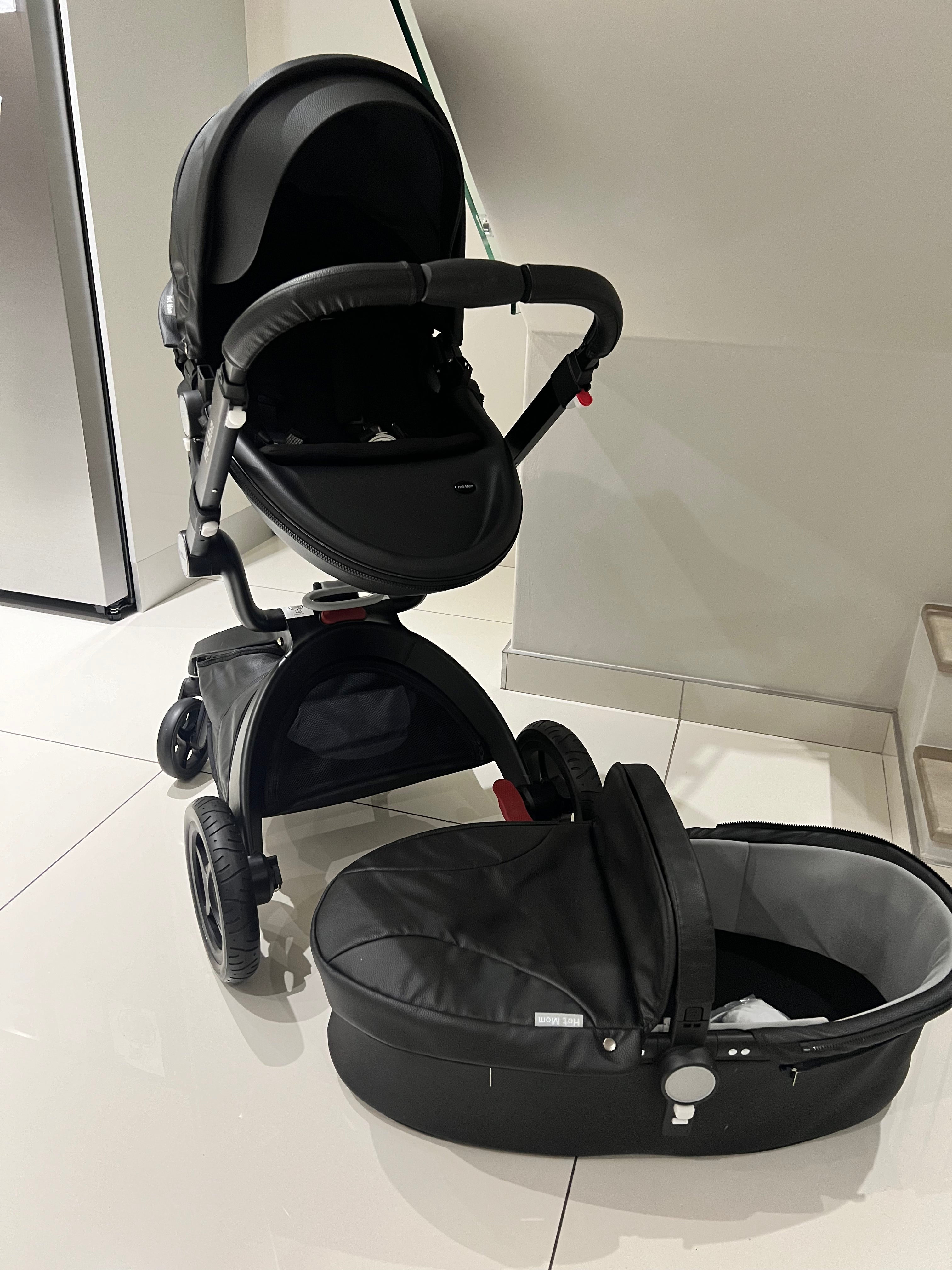 hot mom stroller review Hot Mom Pram with seat and Bassinet