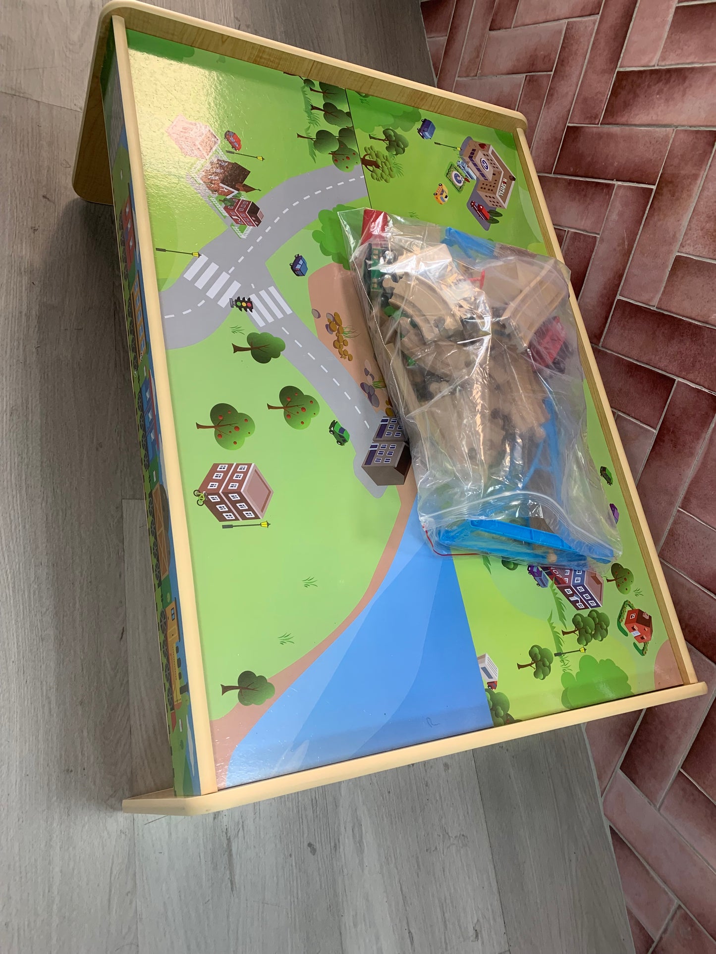 Wooden Train Table