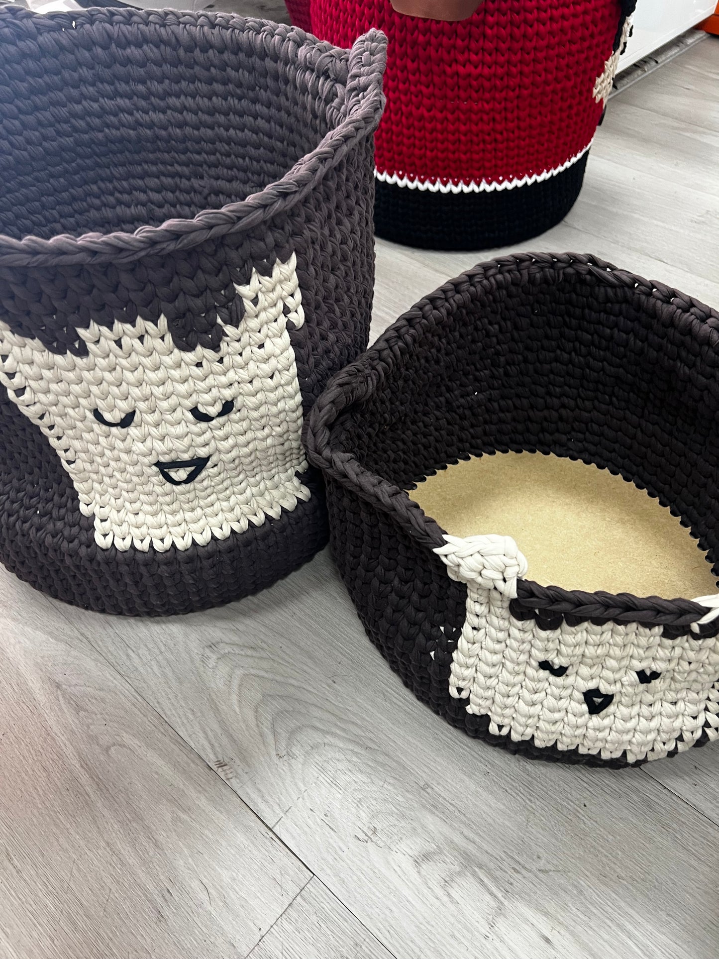 Hand Made Baskets and Cushions