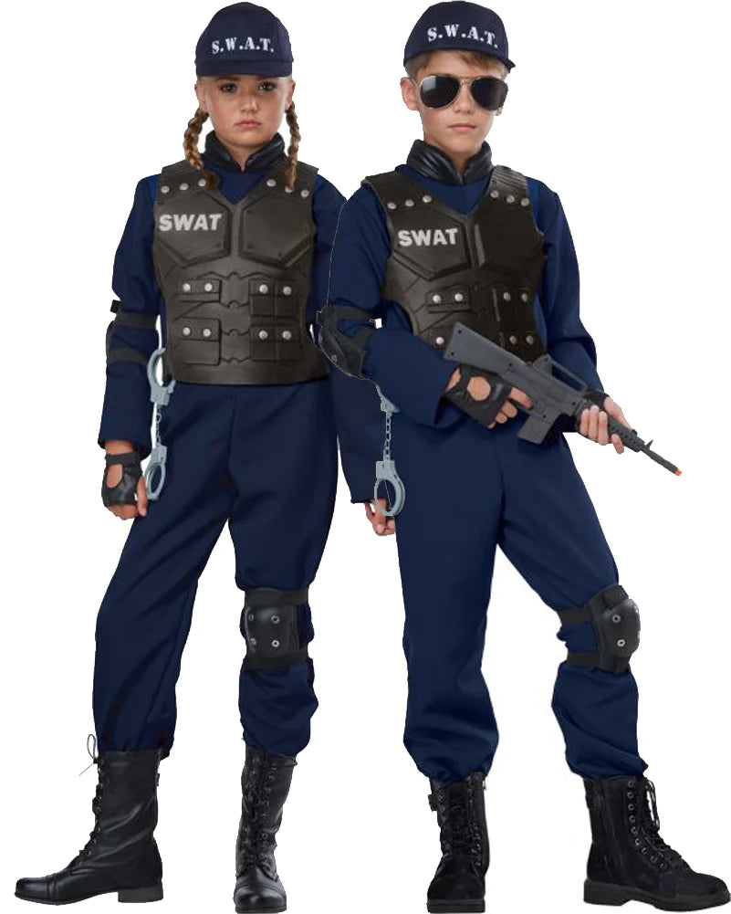Junior Swat Dress up Costume size 10-12yr