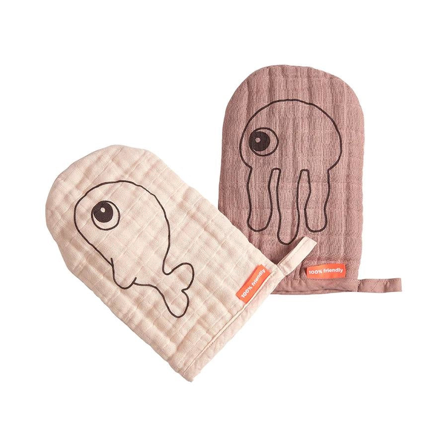 WASH CLOTH 2 PACKS SEA FRIENDS POWDER