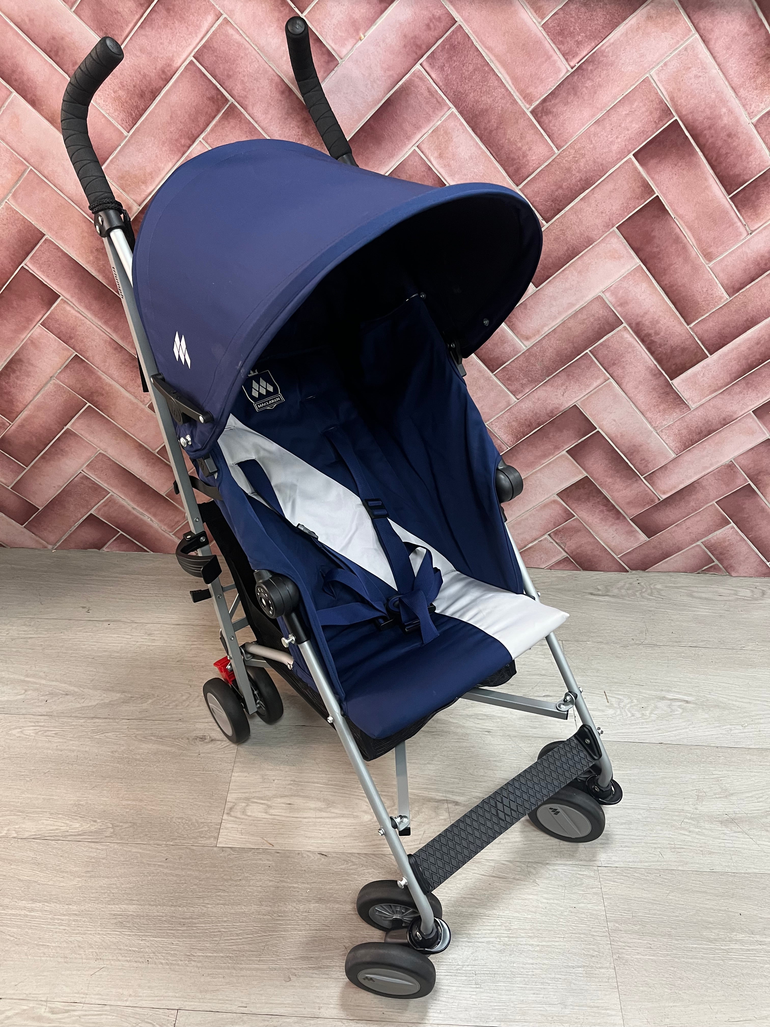 Maclaren Triumph Stroller - Blue/Silver*