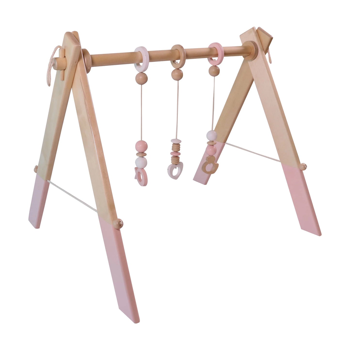 Wooden Baby Gym / Pink
