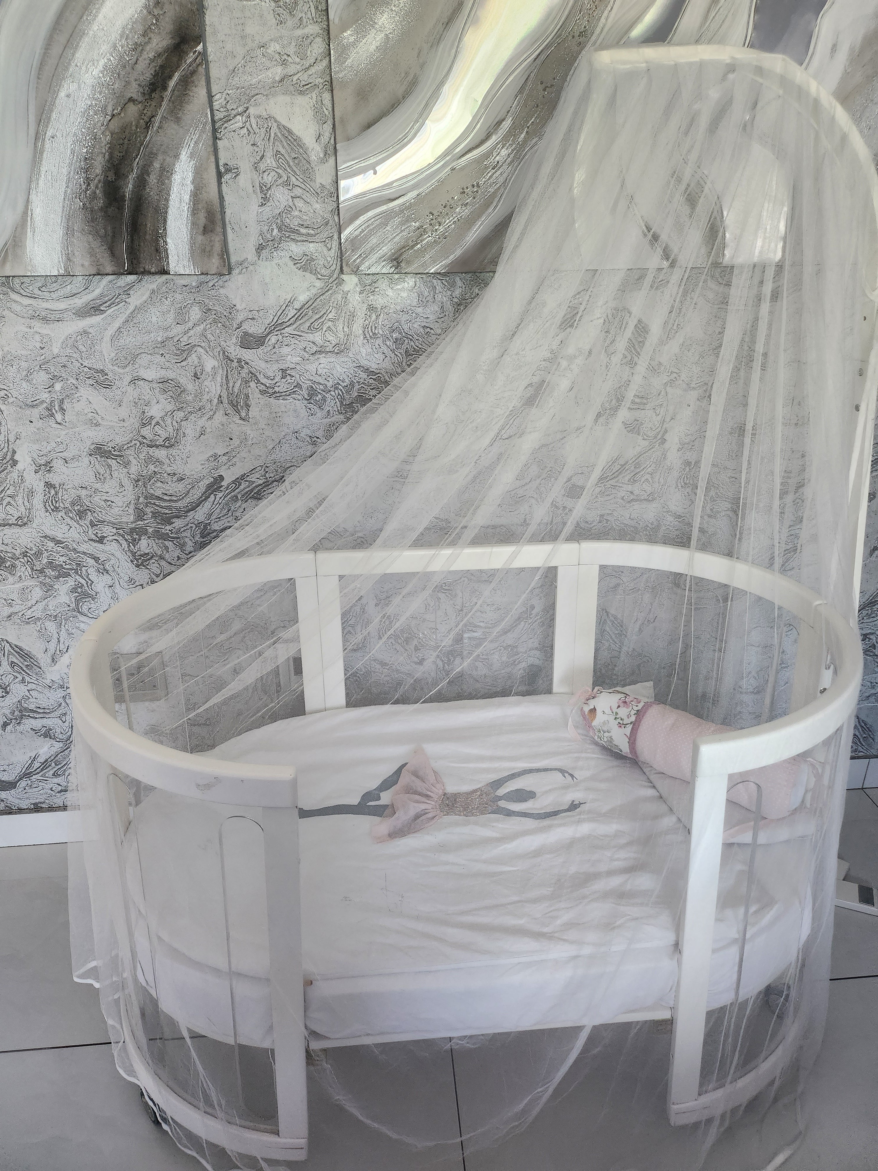 Babyhood Kaylula Sova Cot Clear White*