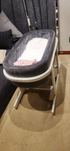 Baby bassinet with steel frame and velvet upholstery*