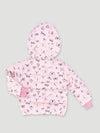 Baby Girls Butterfly Puffer Jacket - Pink