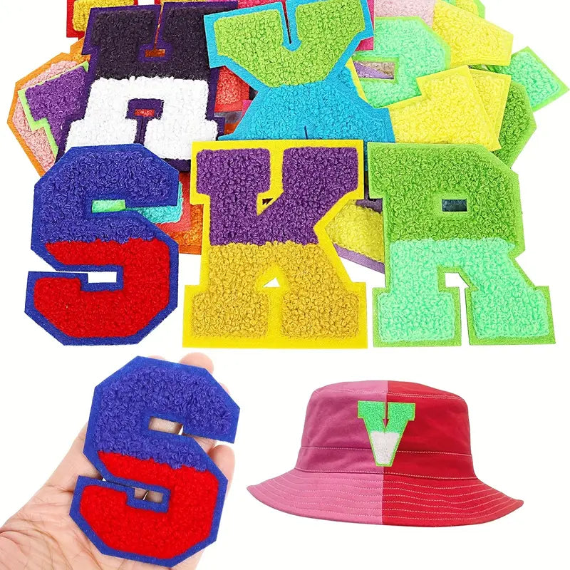 Colourful Letter Patch A-Z (dual colour patch)