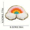Rainbow Chenille Embroidered Iron On Patches