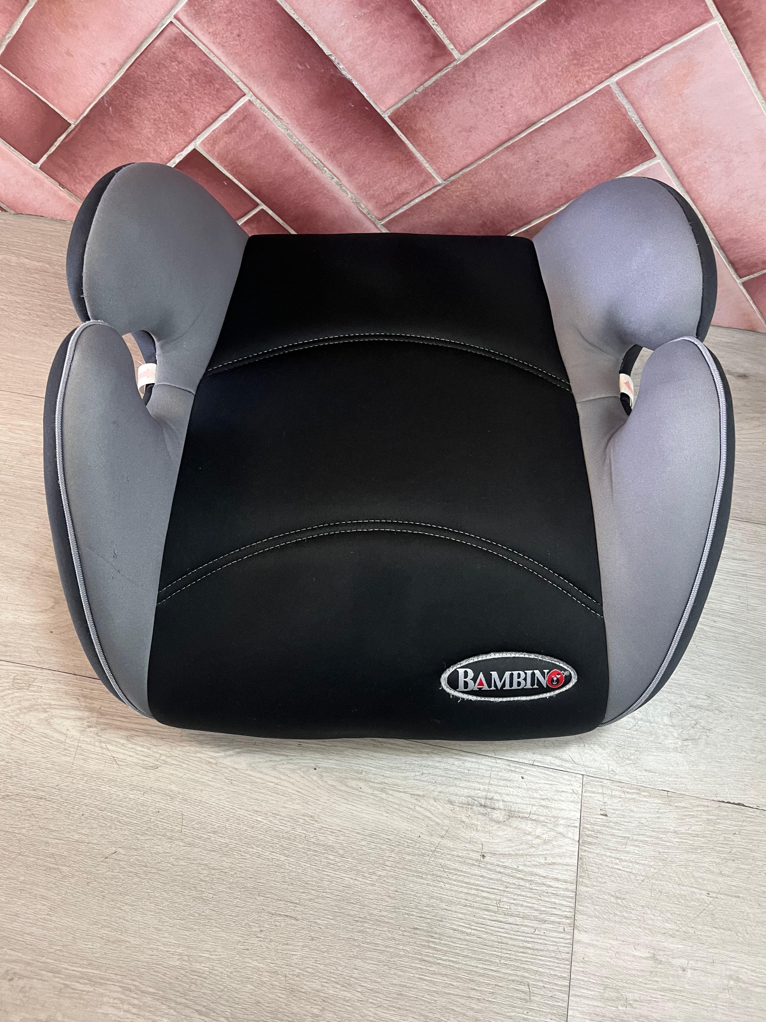 Bambino Commuter Booster Cushion - Black & Grey*