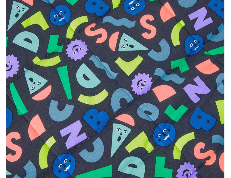 Bonds Baby 91x73cm Quilted Stretchies Play Mat - Black/Multi