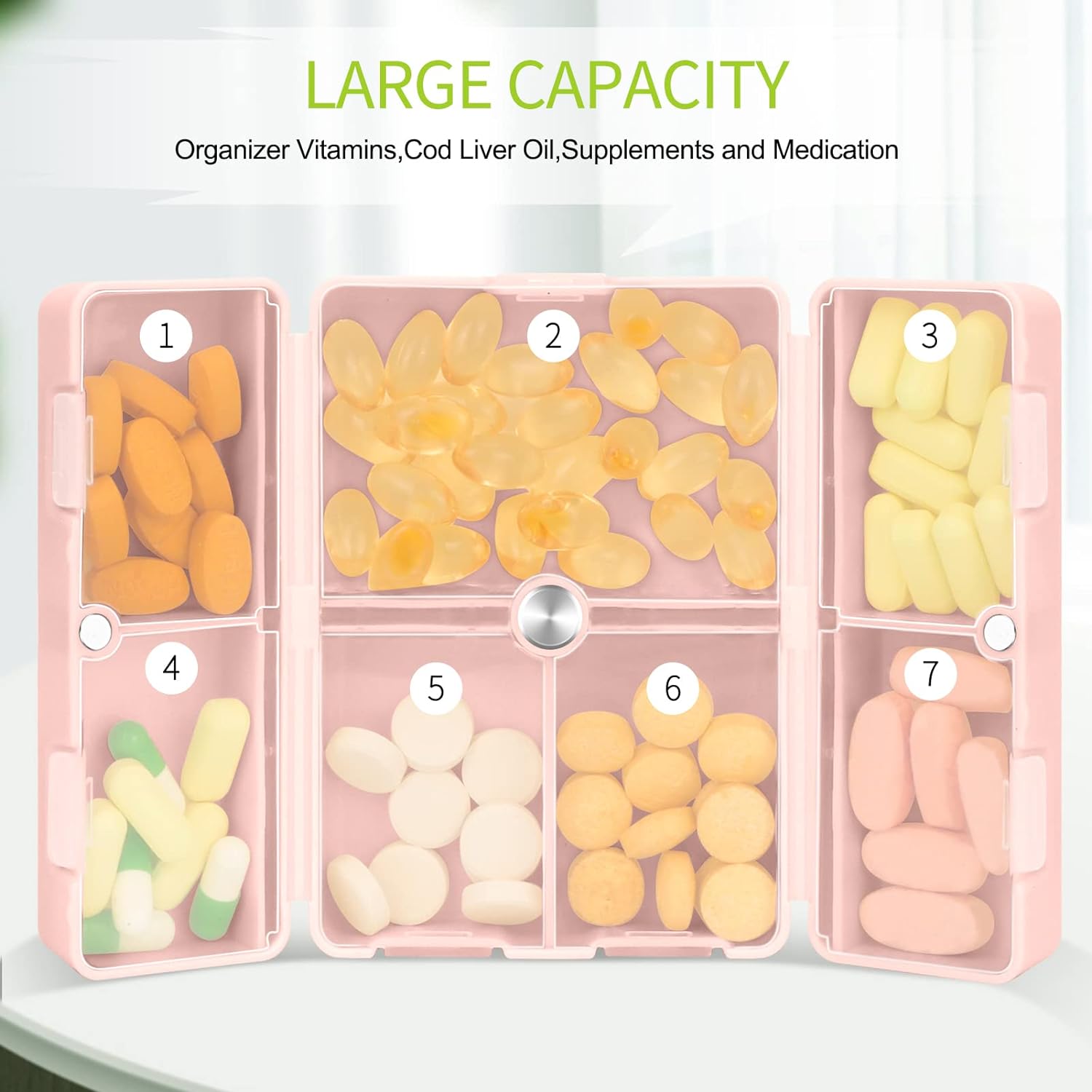 Portable Travel Pill Box
