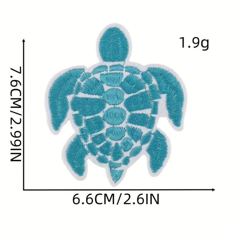 Turtle Iron-On Patch