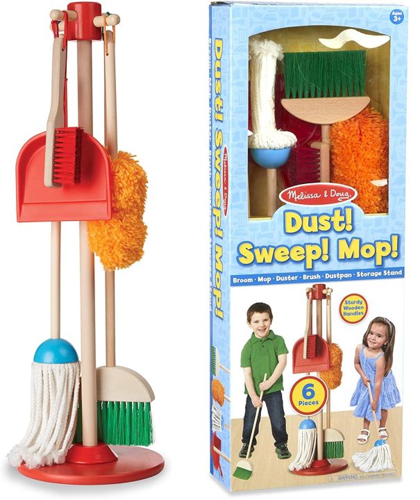 Melissa and Doug Lets Play House Dust Sweep Mop