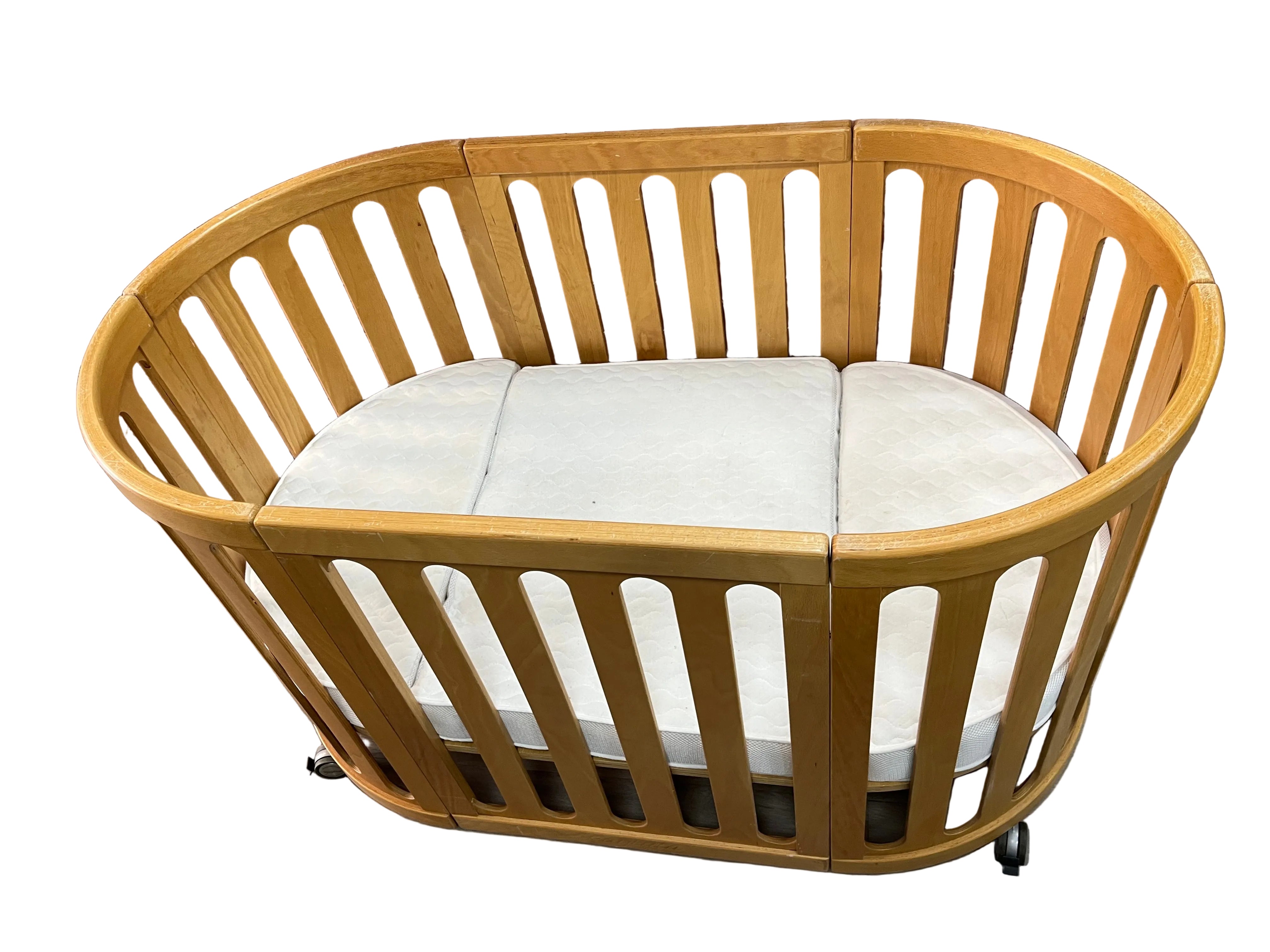 Sova Classic 5 in 1 Cot and Mattress - Beech