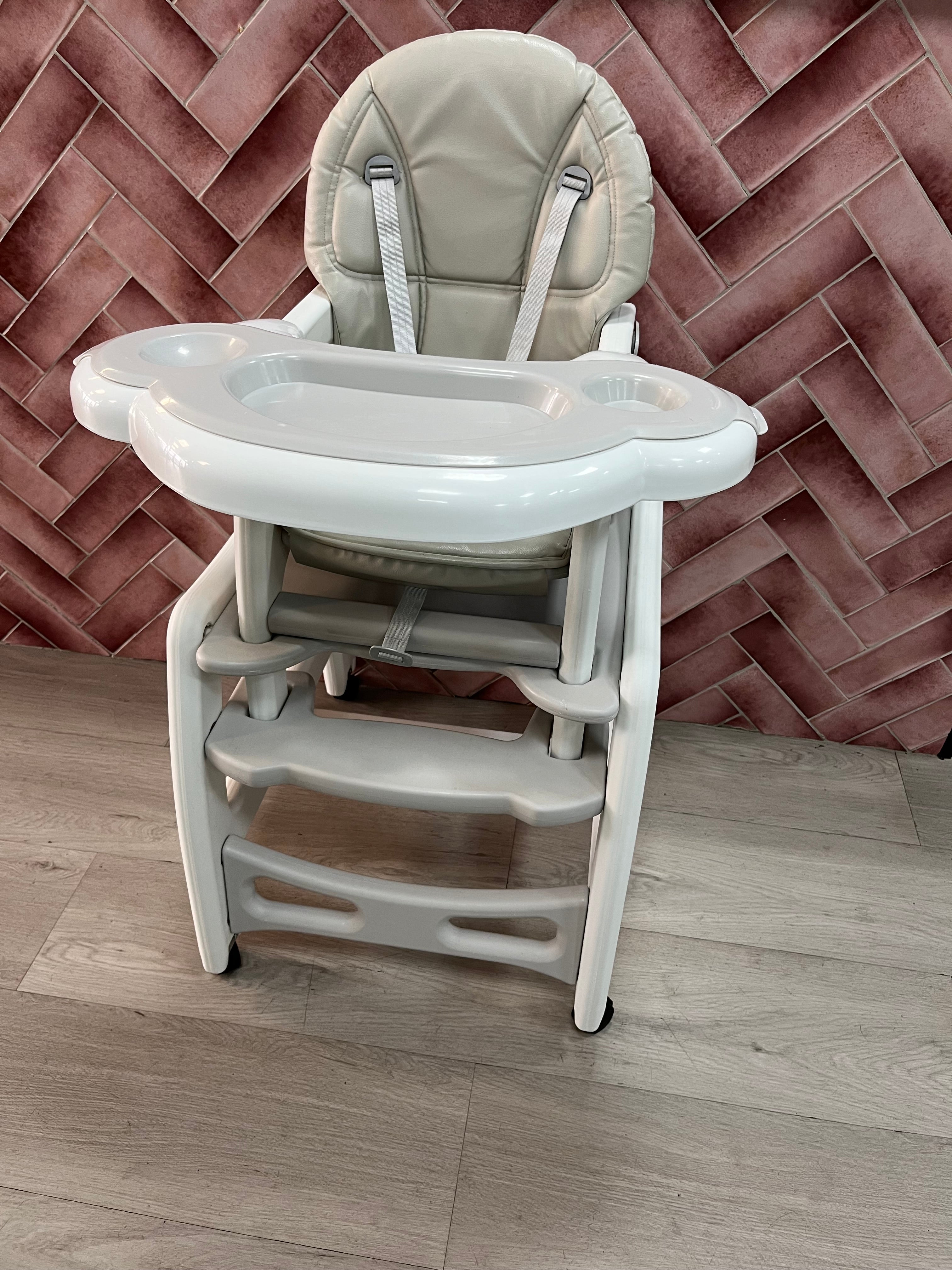 Multifunctional Convertible Baby High Chair - Beige