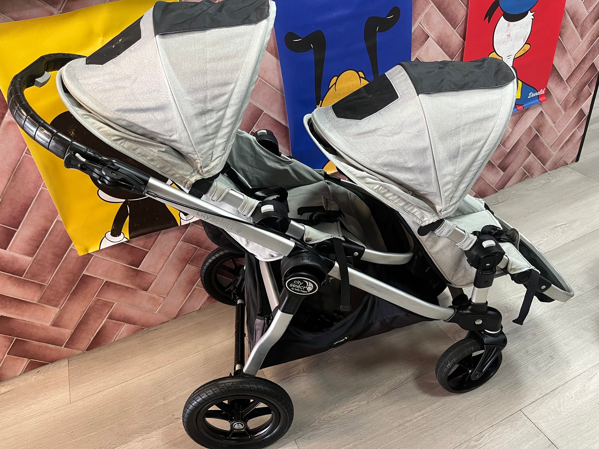double stroller south africa City Select by Baby Jogger Twin Pram + Bassinet – PR3LOVED