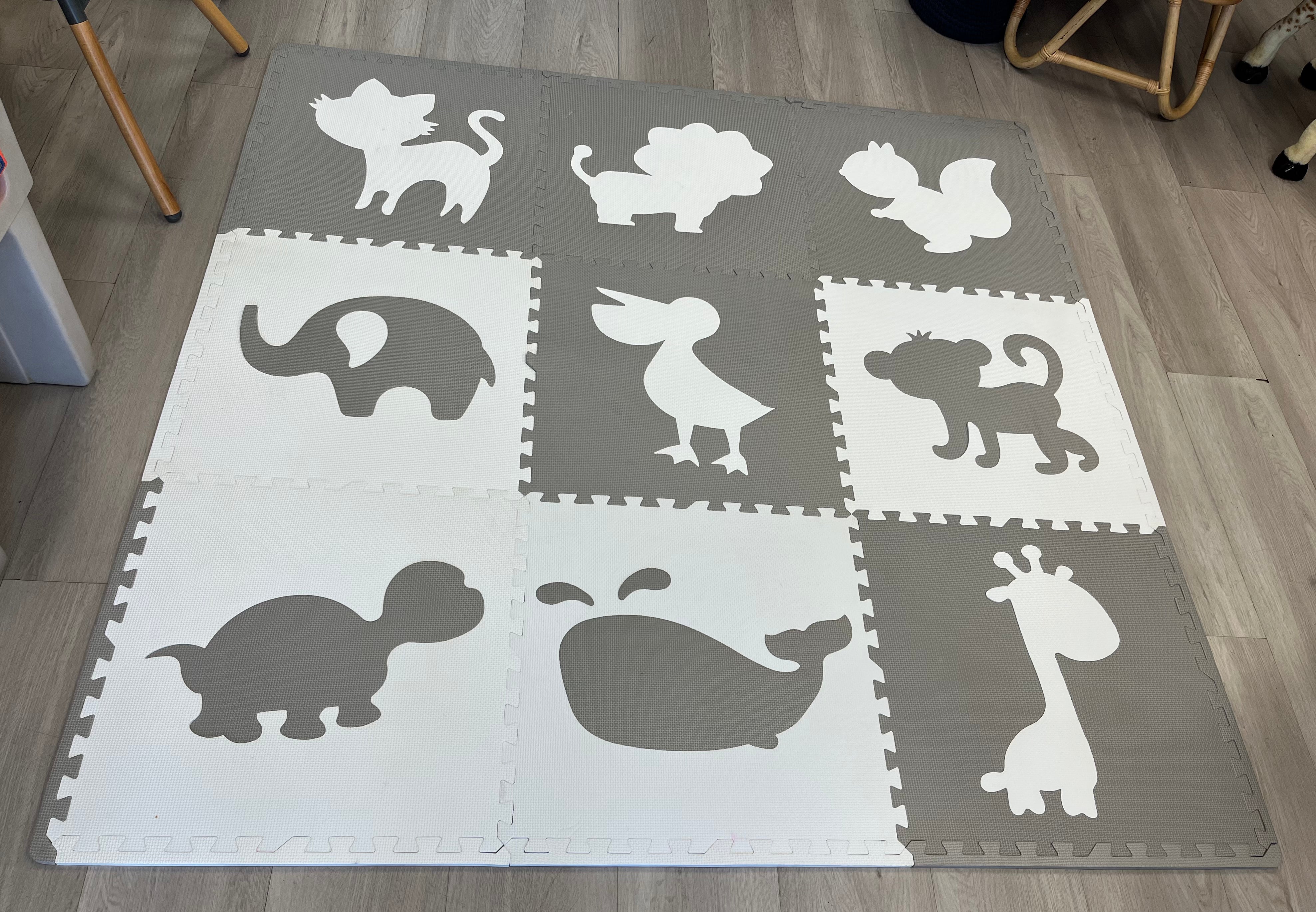 SoftTiles Safari Animals Interlocking Playmat