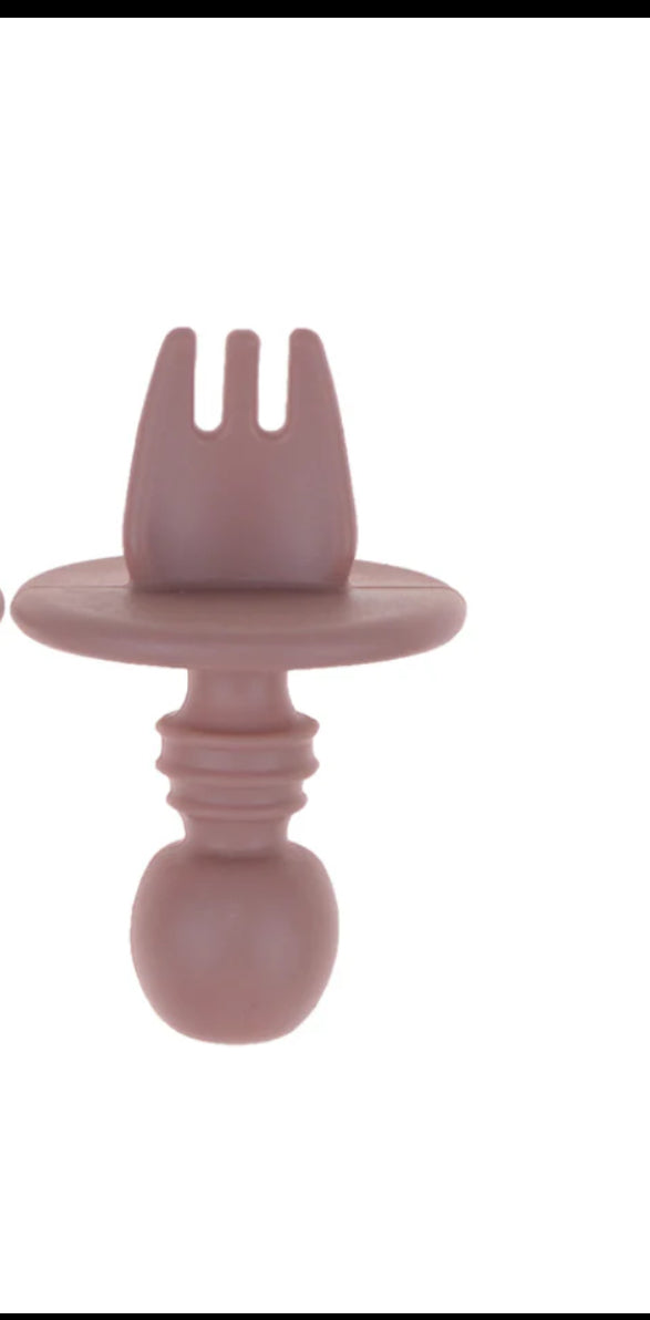 Silicone Baby Training Fork with Choke Guard