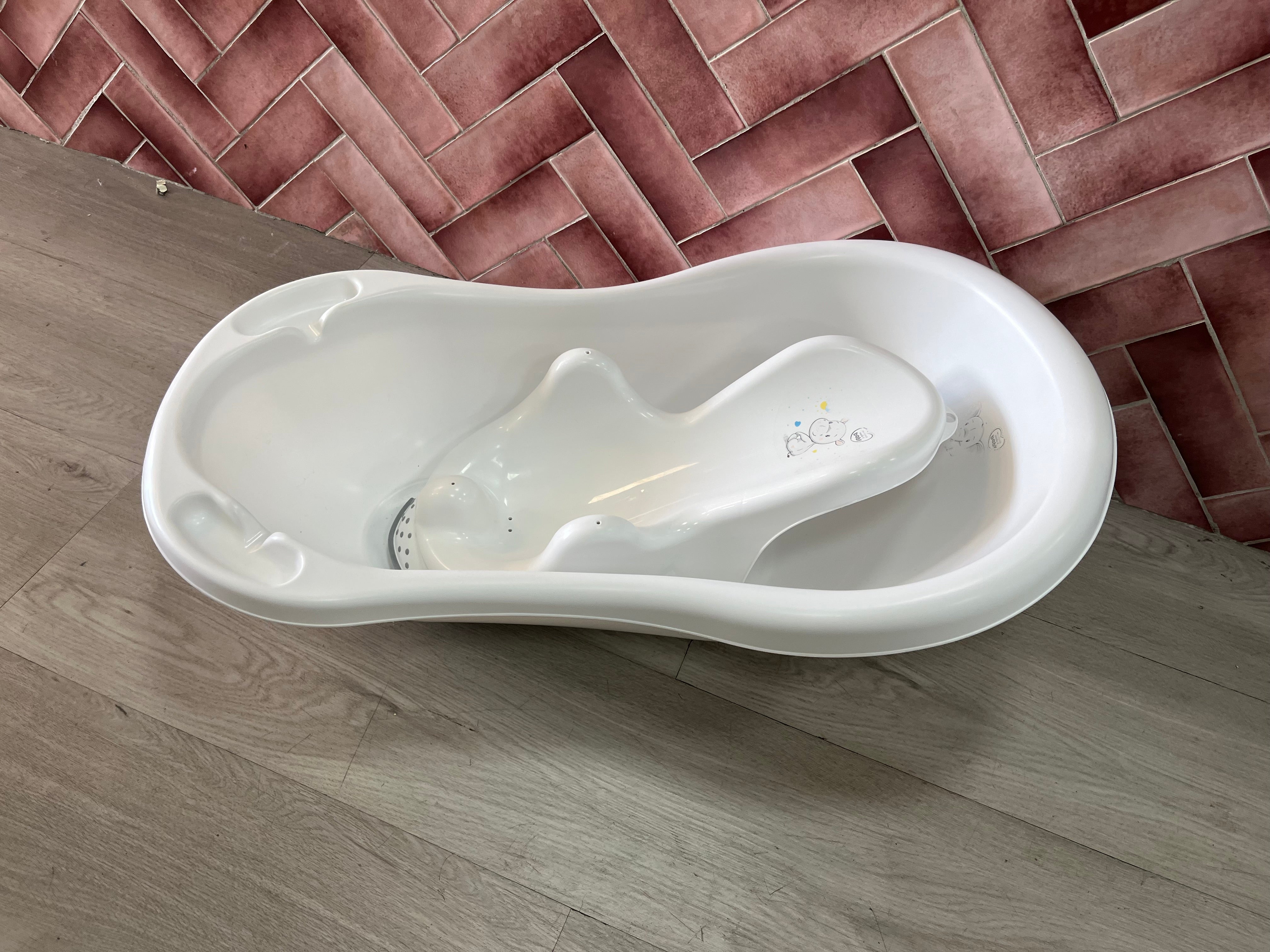 Baby Bath & Inner - White