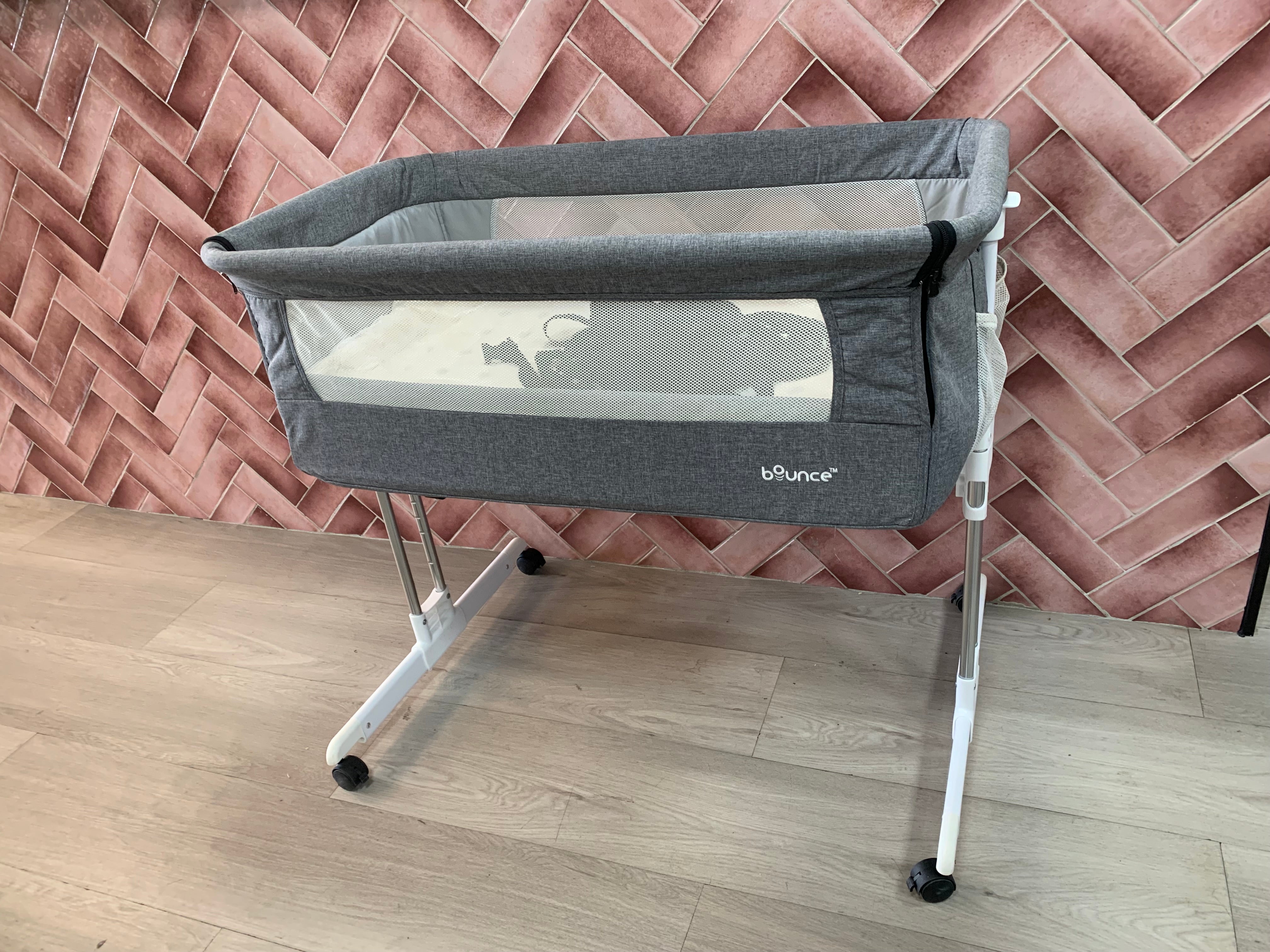 Bounce Beside Me Cot -  Grey