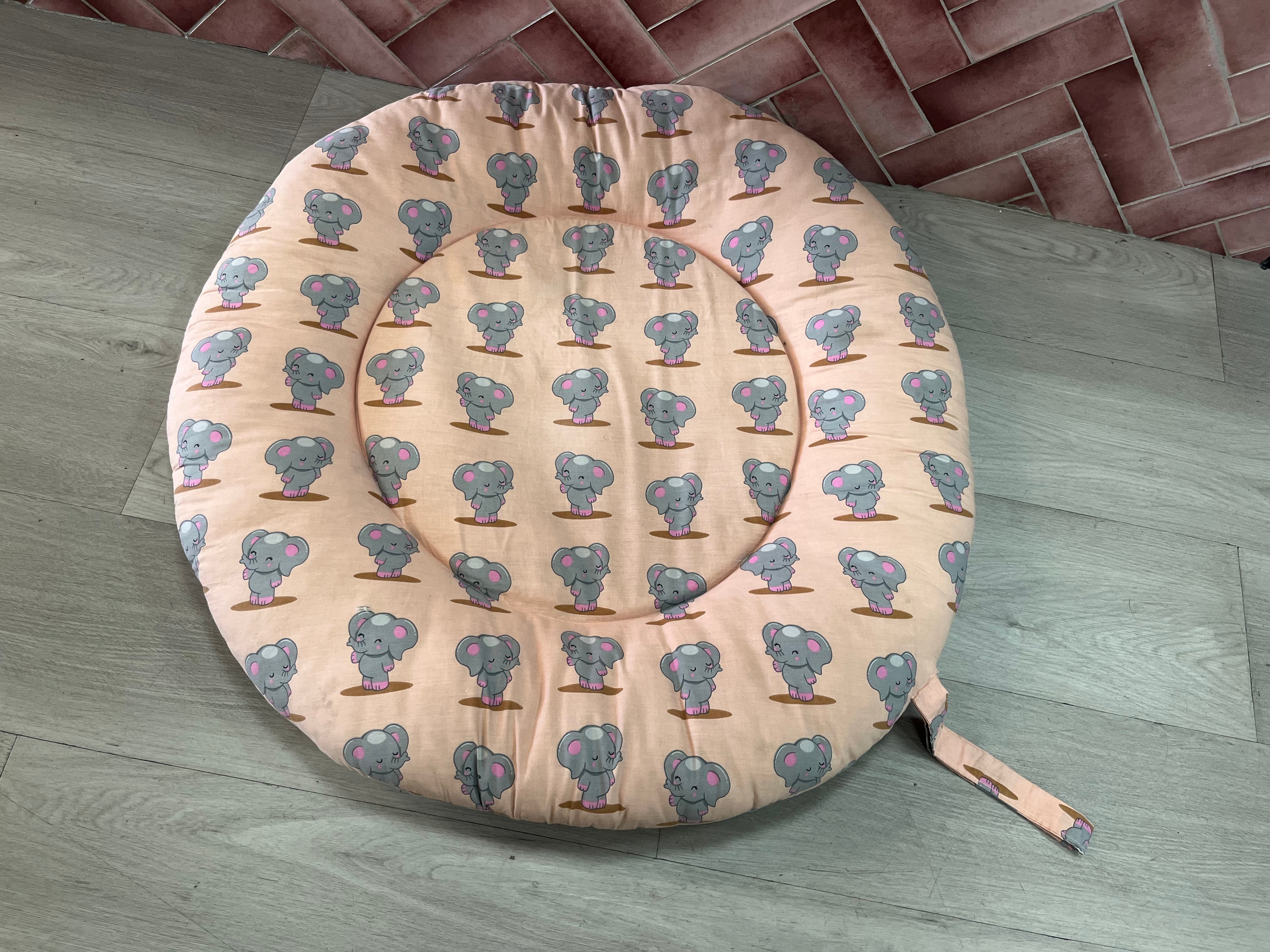 Baby Round Floor Pillow - Pink