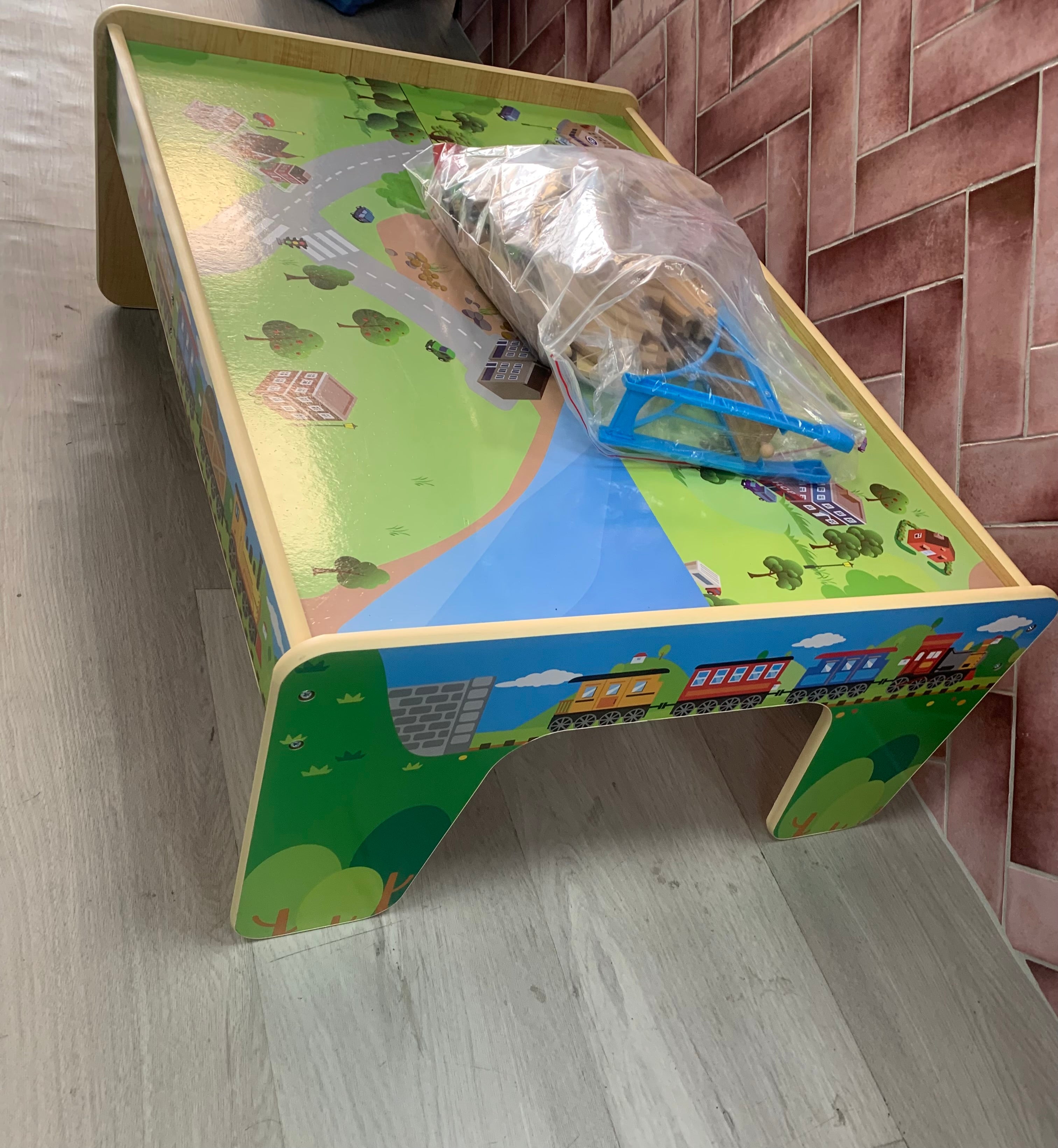 Wooden Train Table