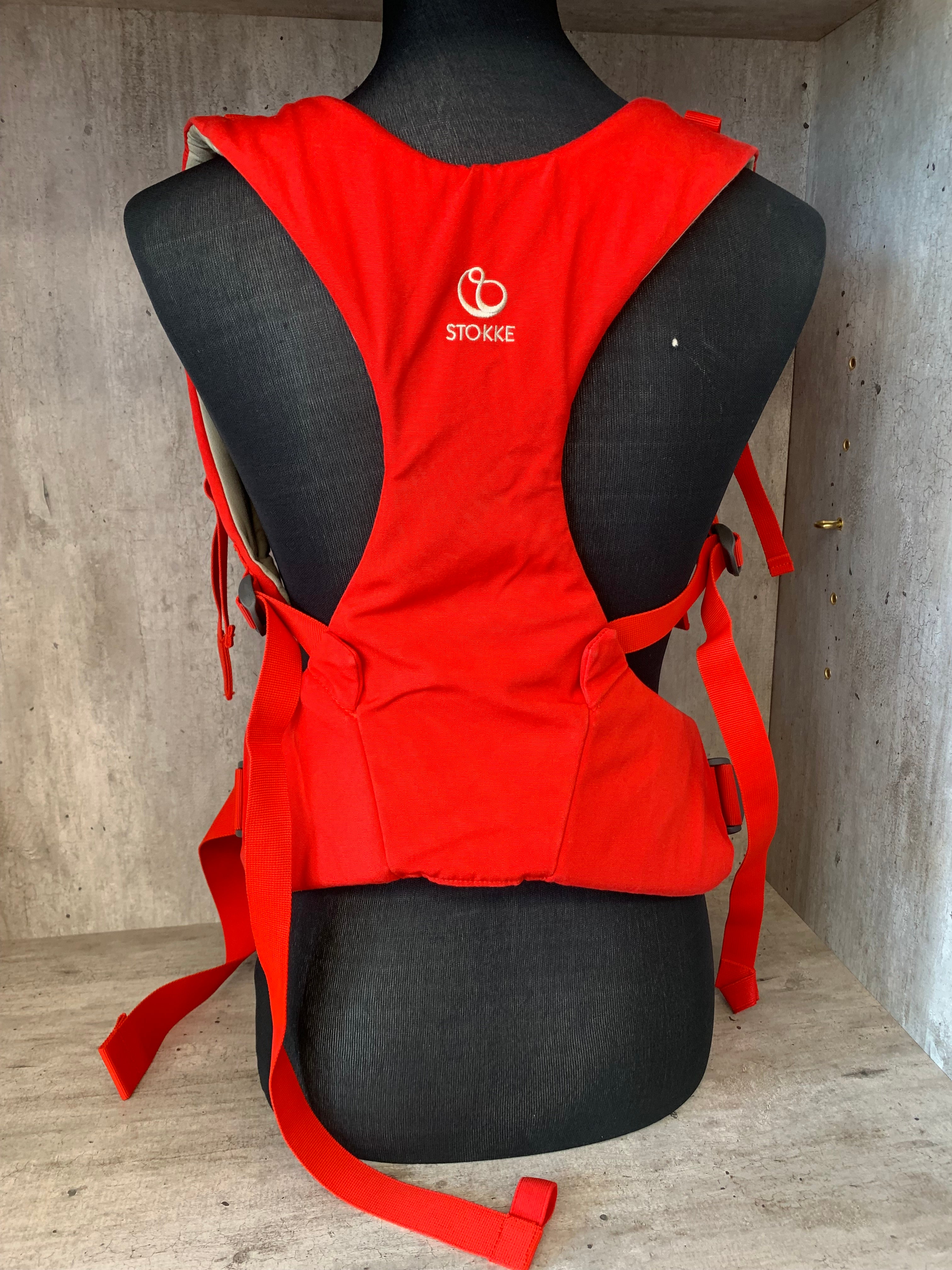 Stokke MyCarrier Front Carrier / Cotton Red