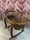 Clair Delune Rocking Moses Basket Stand / Walnut