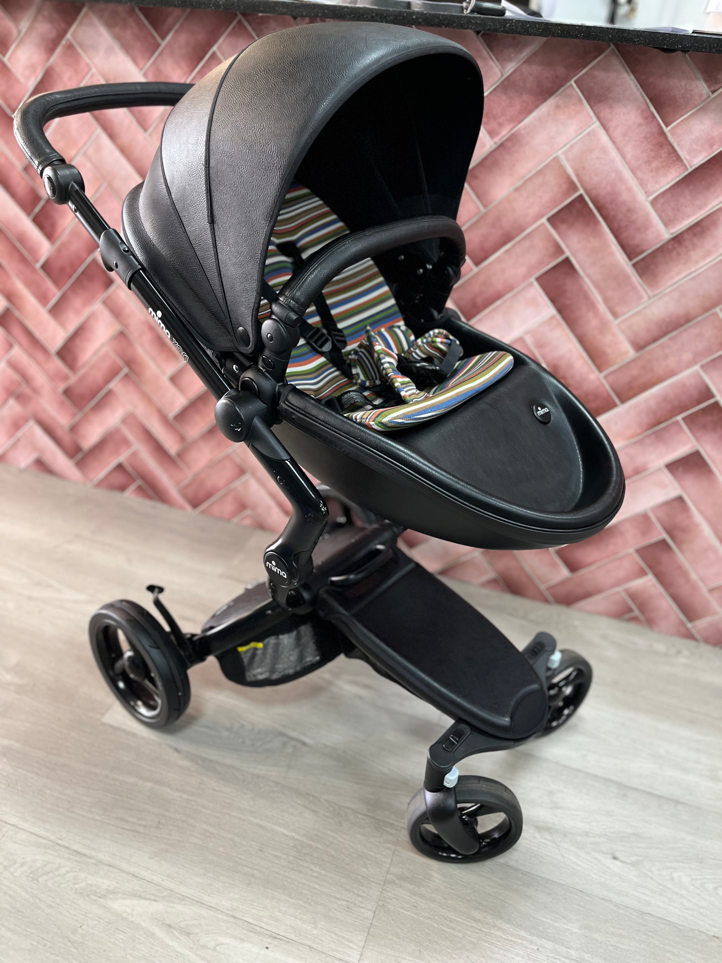 MIMA XARI BLACK FRAME & AUTUMN STRIPE INSERTS