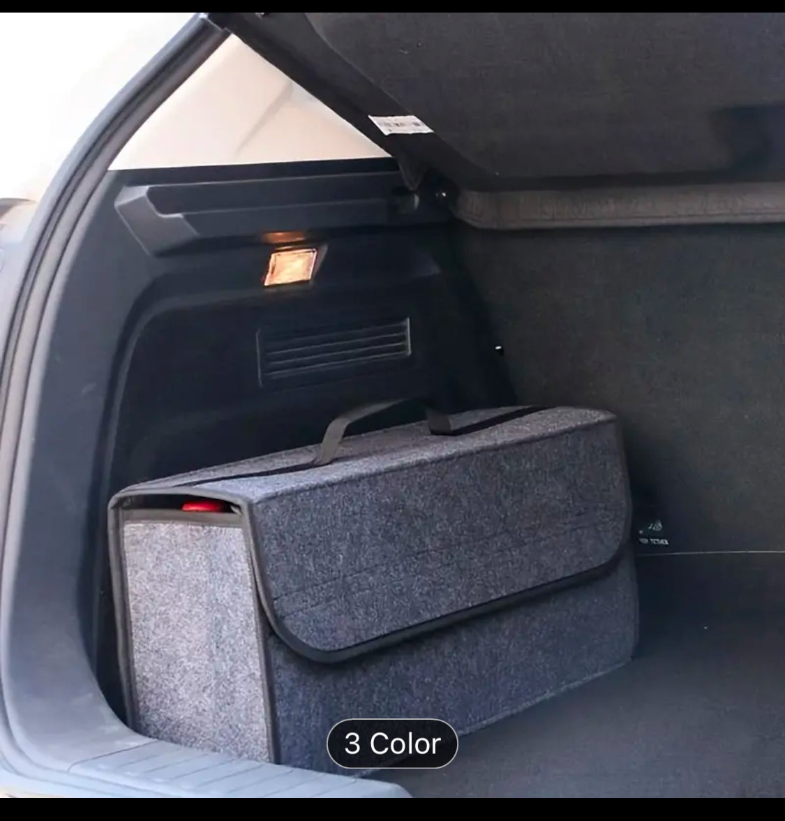 Car Felt Cloth Folding Storage Organiser - Grey
