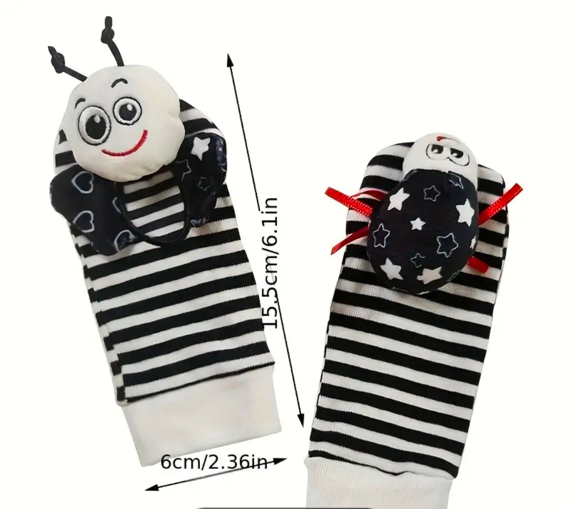 Baby Rattle Socks & Wrist