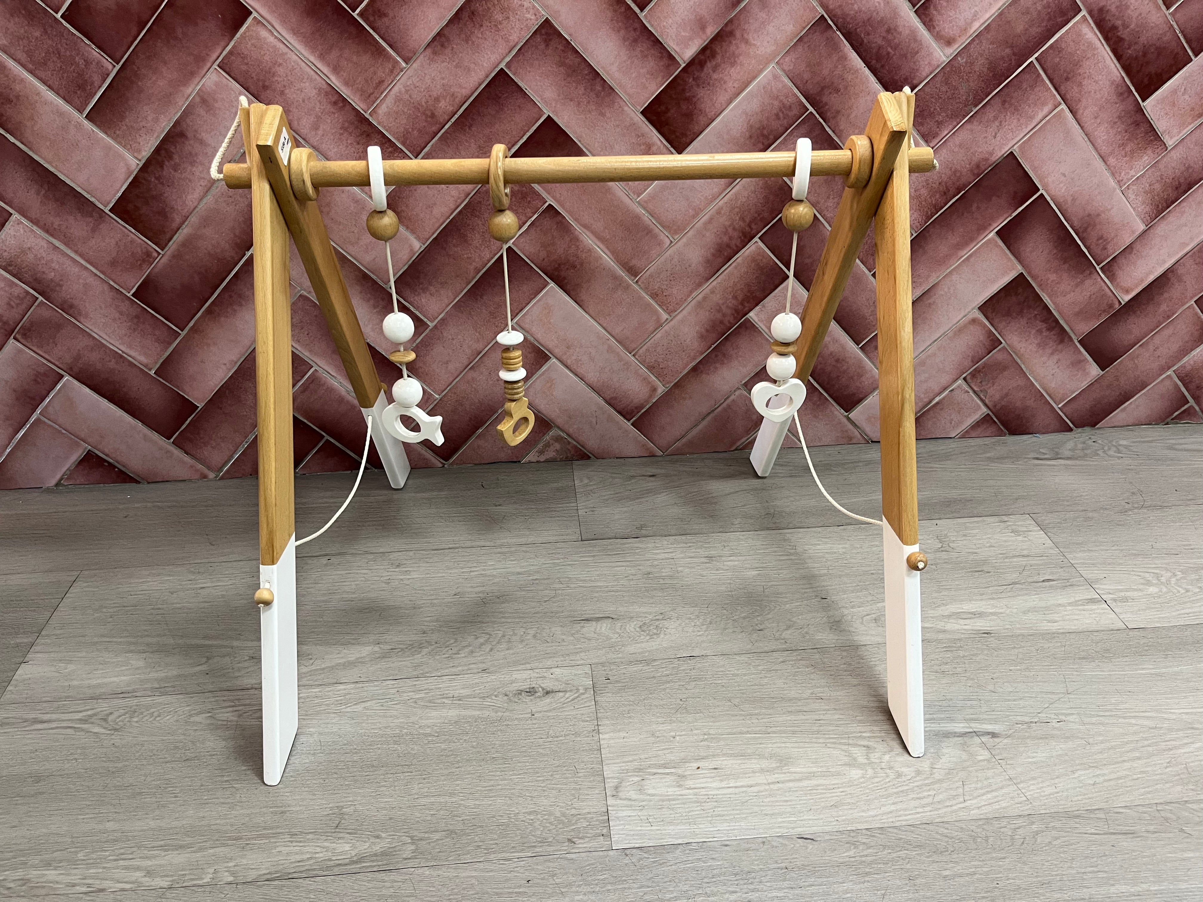 Wooden Baby Gym - White
