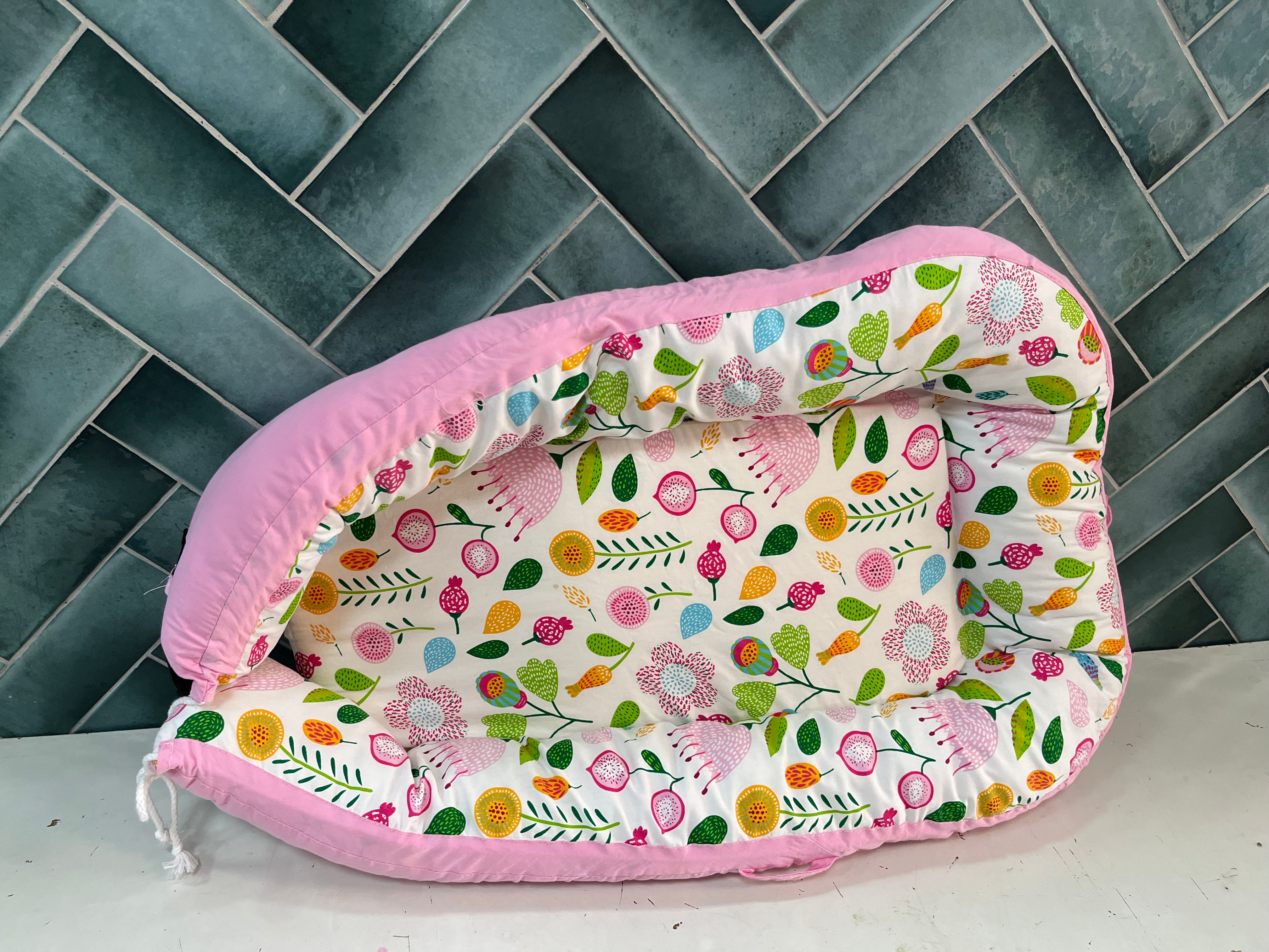 Baby Sleeping Pod - Pink Floral*