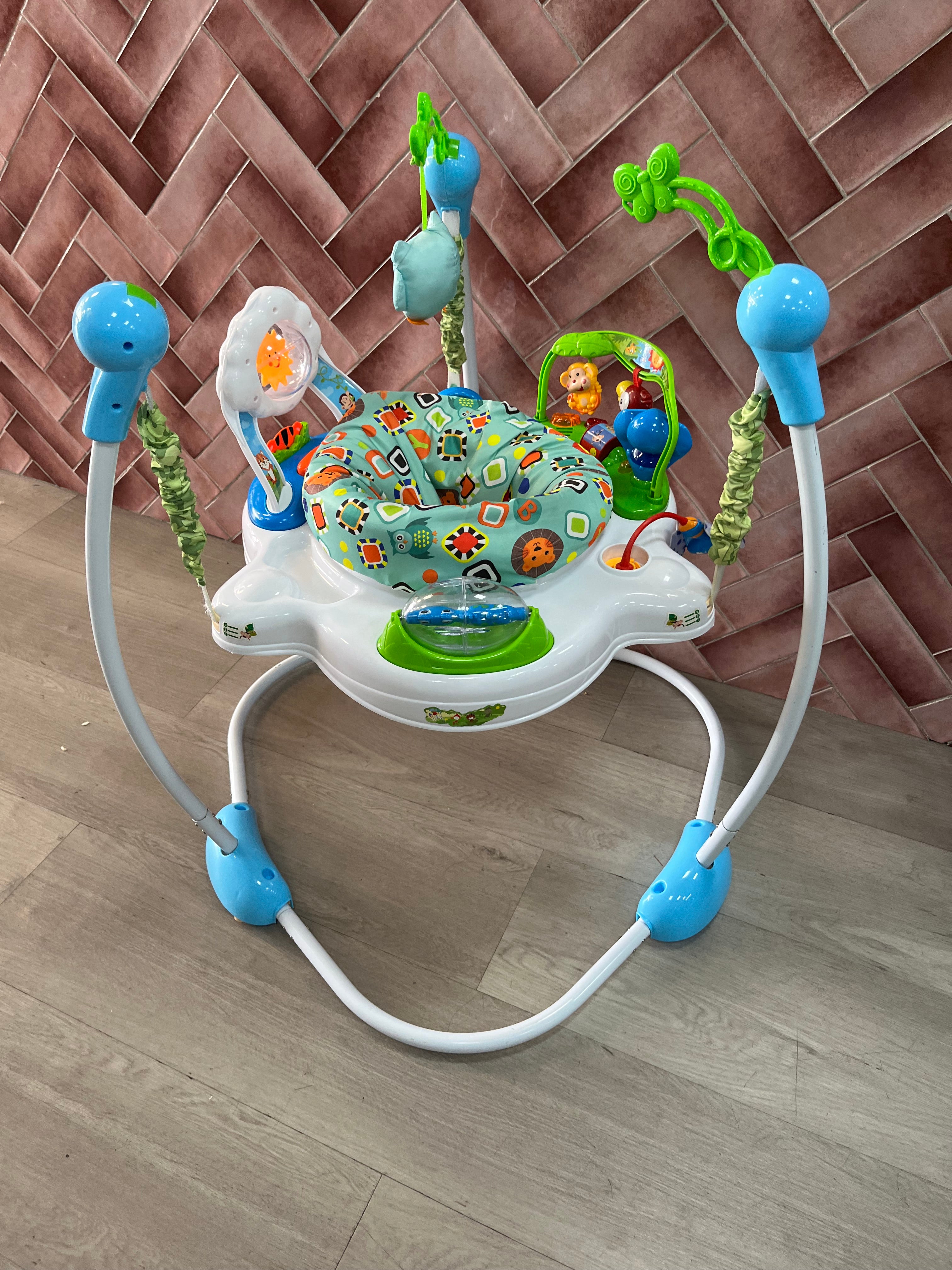 Baby Bouncing Chair With Music Jumper - Blue