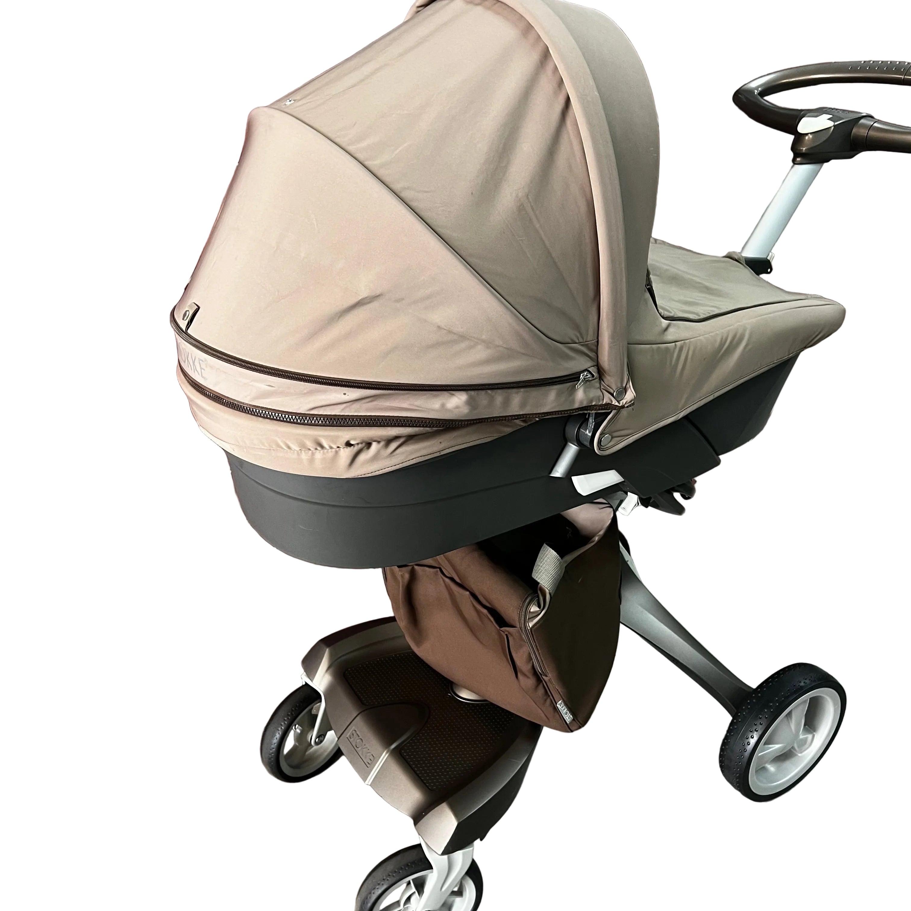 Stokke V5 Pram & Bassinet - Brown