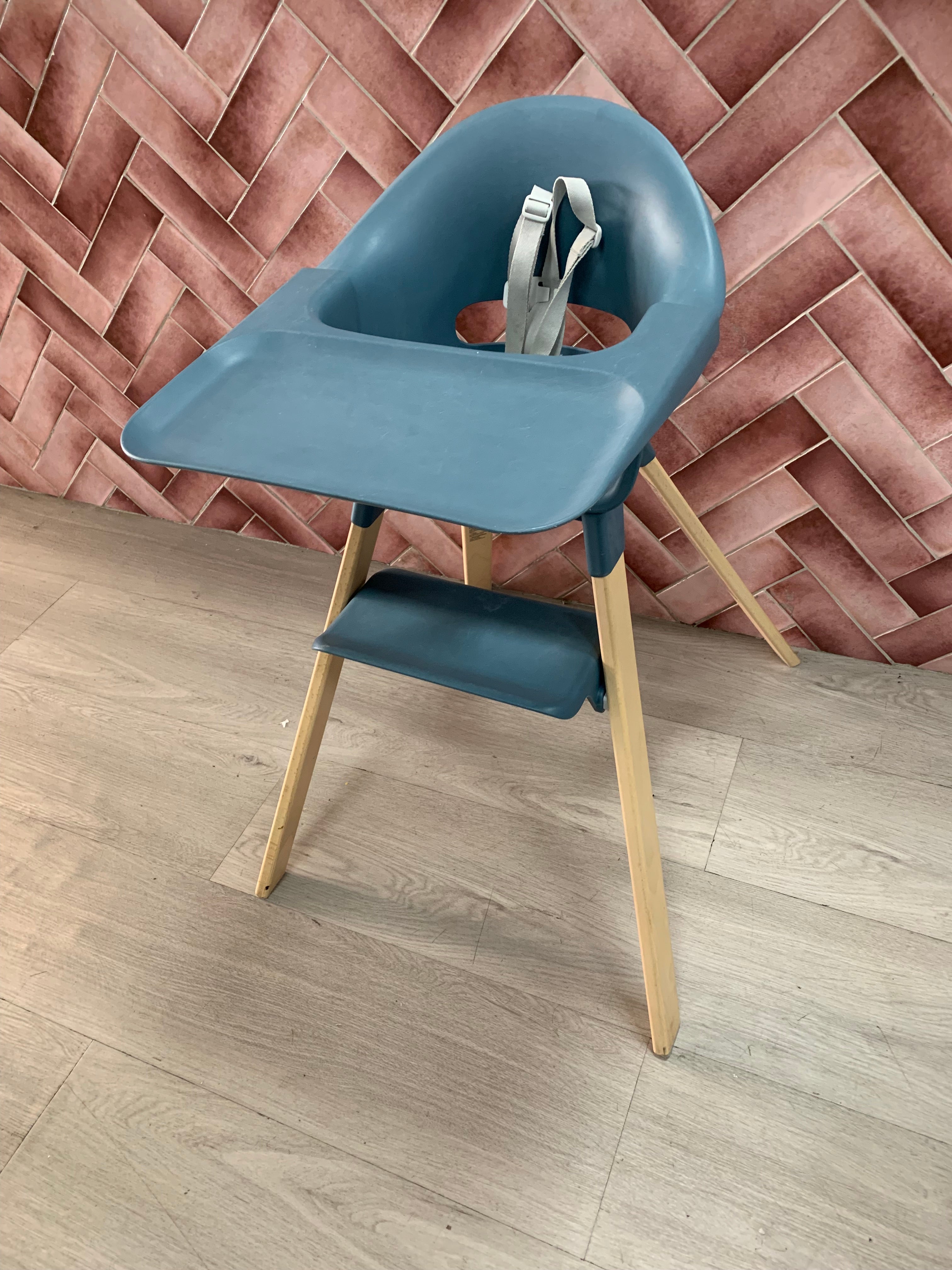 stokke clikk high chair fjord blue Stokke® Clikk™ High Chair