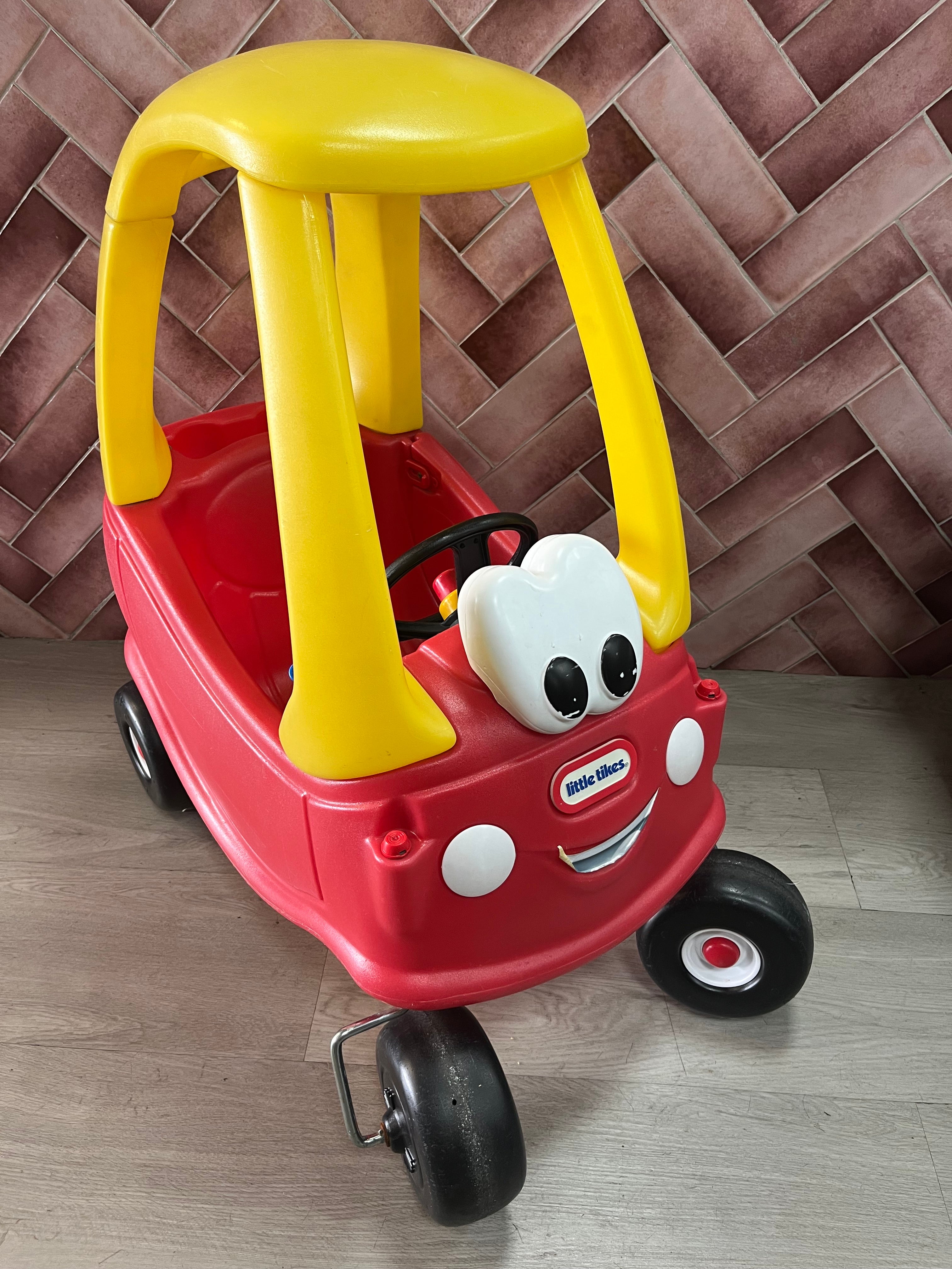 Little Tikes Coupe Push Car YELLOW & RED Preloved