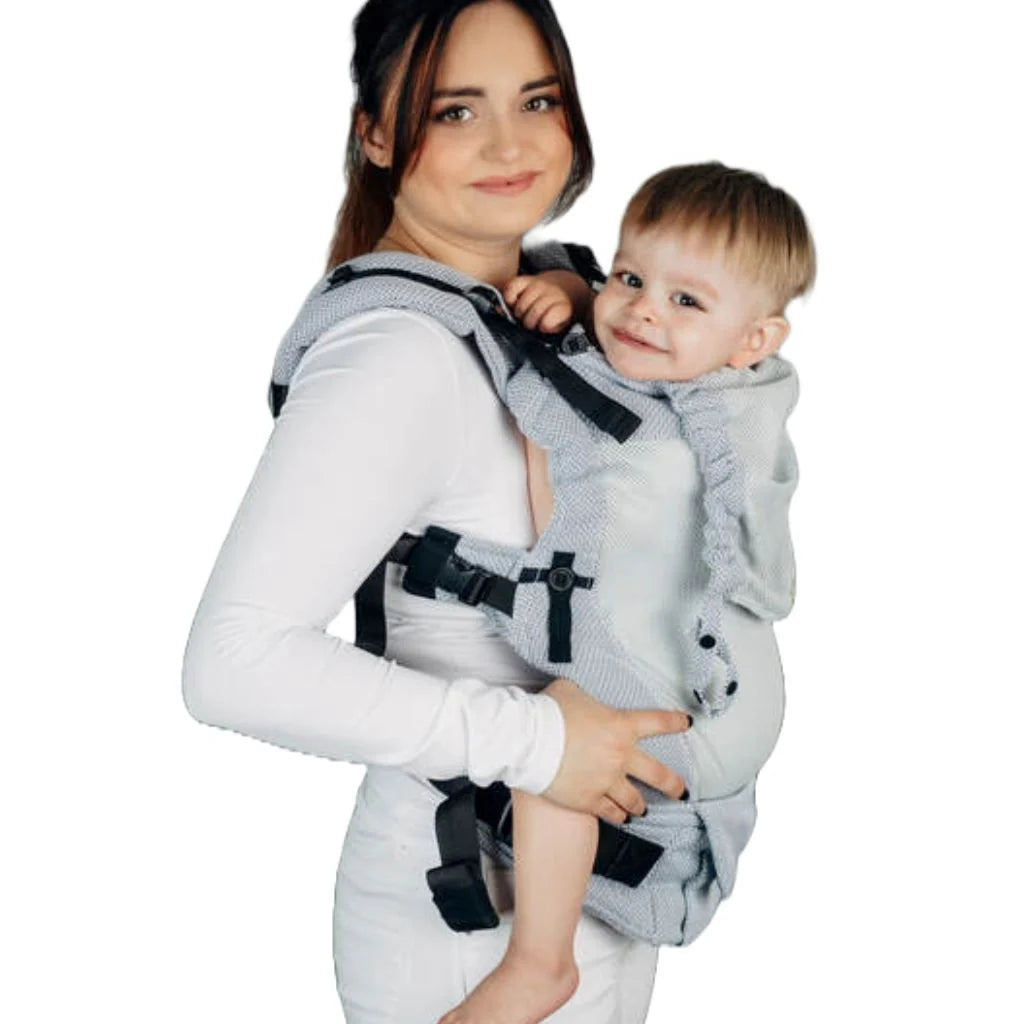 LENNYLAMB UPGRADE MESH BABY CARRIER - Herringbone Grey