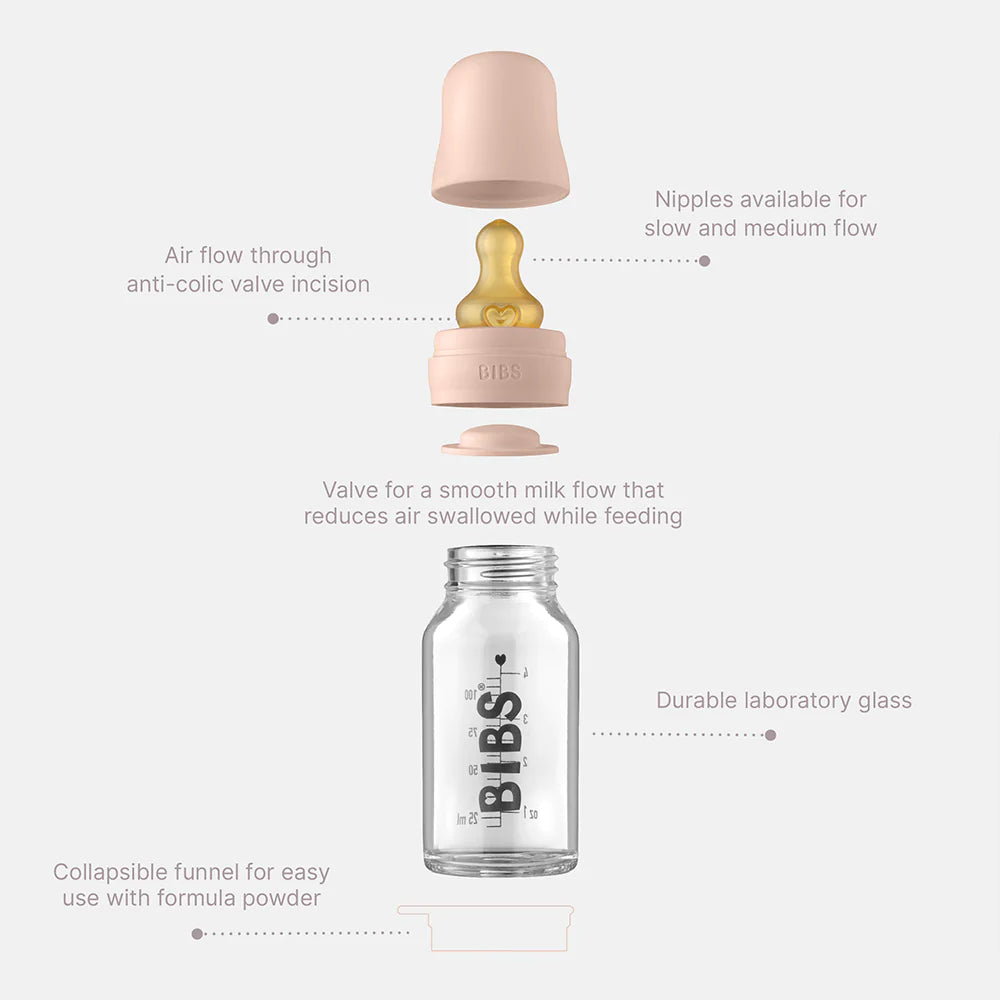 Bibs Baby Glass Bottle Cream 100ml