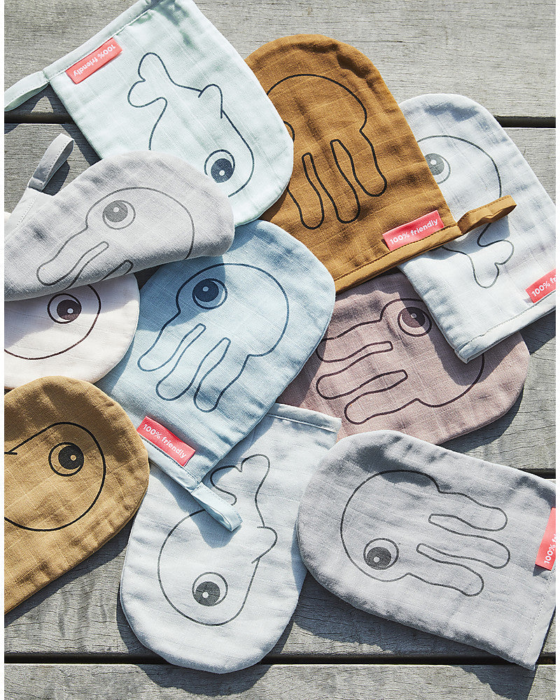 WASH CLOTH 2 PACKS SEA FRIENDS POWDER