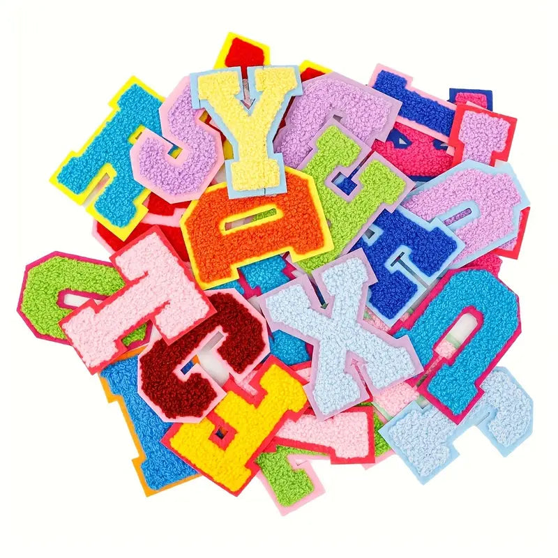 7cm Embroidery Letter Patch A-Z Iron On
