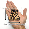 6cm-6.5cm Vibrant Leopard Pattern Alphabet A-Z Iron-On Patch