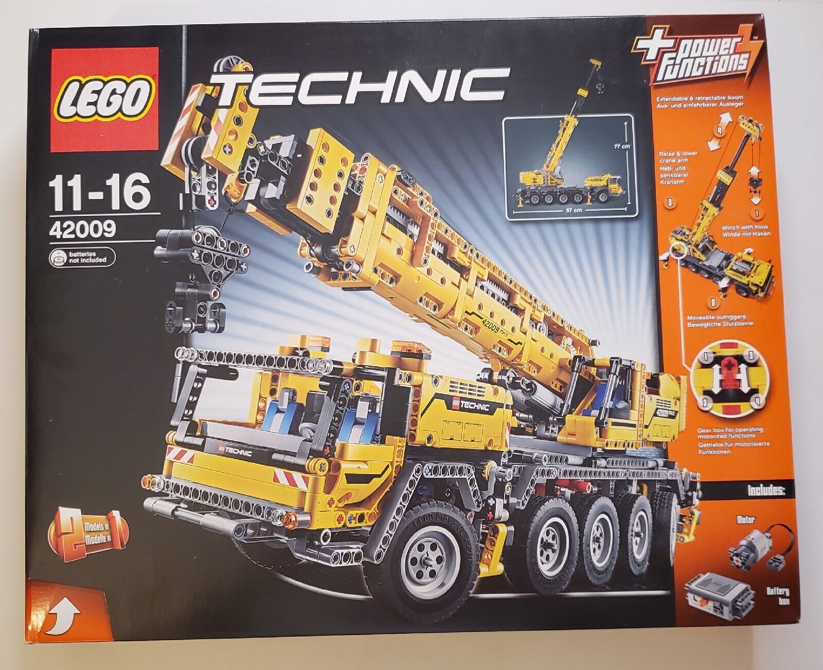 LEGO Technic 42009 Mobile Crane MK II Built and displayed