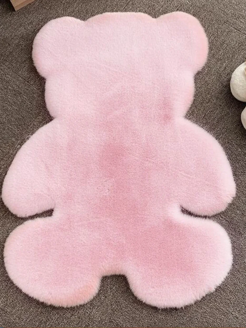 Cartoon Bear Design Fuzzy Rug