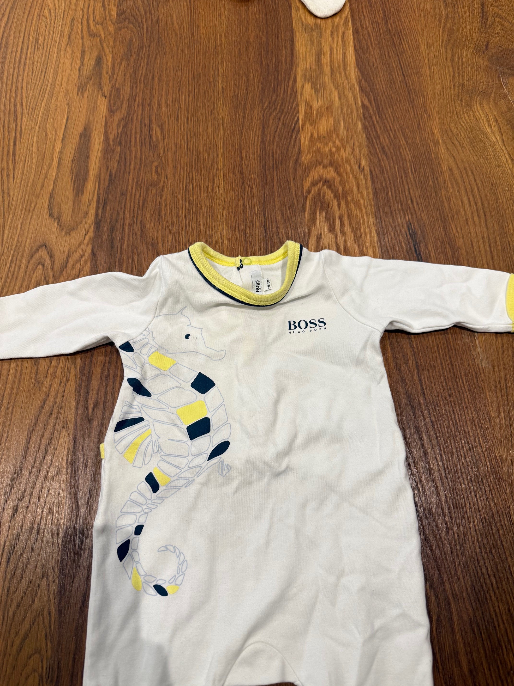 Boss Baby Boy Babygrow in Yellow*