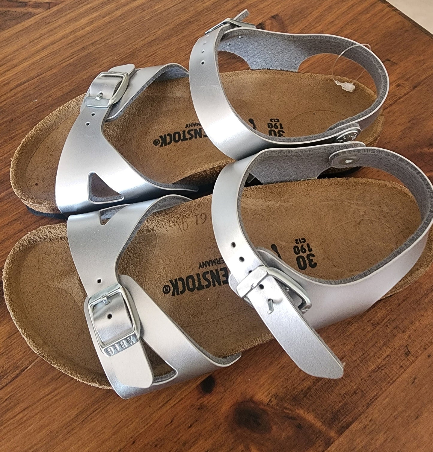 Birkenstock Rio Silver UK12 NEW*