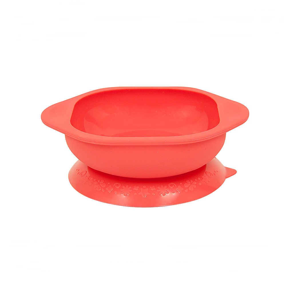 MARCUS AND MARCUS SILICONE SUCTION BOWLS RED