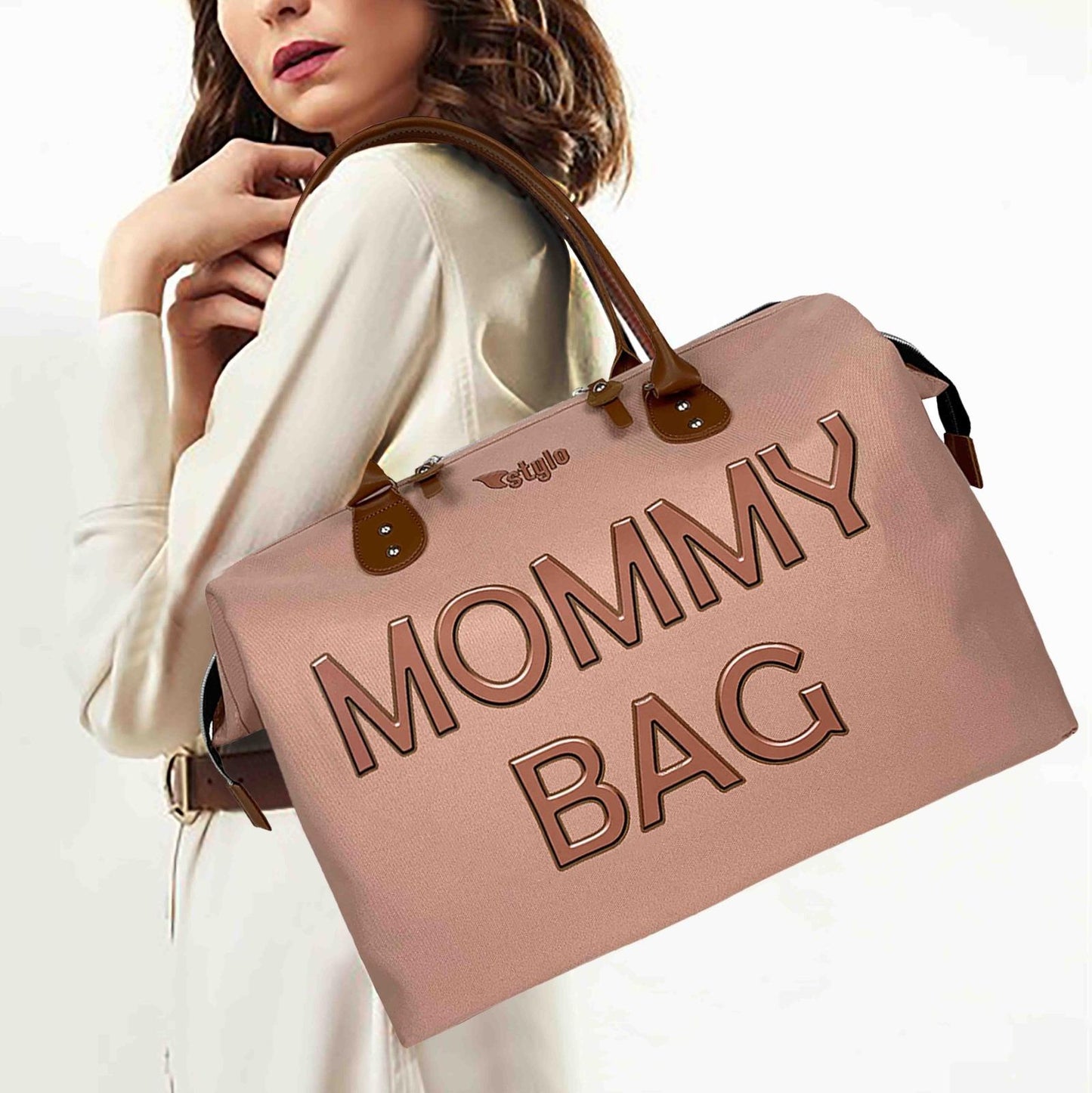STYLO MOMMY BAG  - PINK COPPER