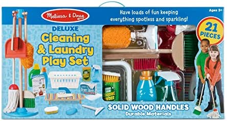Melissa & Doug Deluxe Cleaning & Laundry Play Set